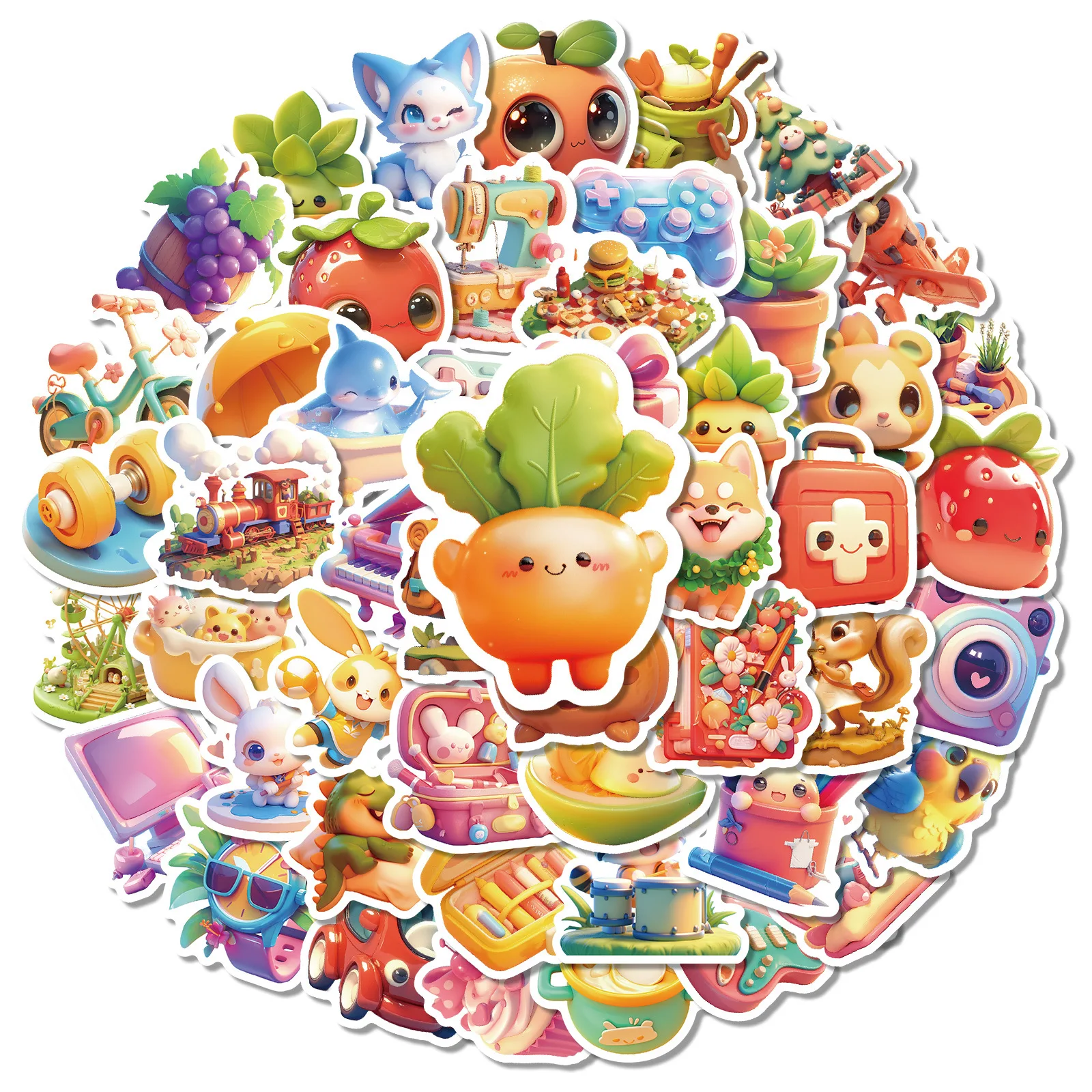 10/30/50PCS Kawaii Animal Stickers Cute Cartoon Food Graffiti Sticker Luggage Laptop Guitar Bike Skateboard 3D Decals Kids Toy
10/30/50PCS Kawaii Animal Stickers Cute Cartoon Food Graffiti Sticker Luggage Laptop Guitar Bike Skateboard 3D Decals Kids Toy