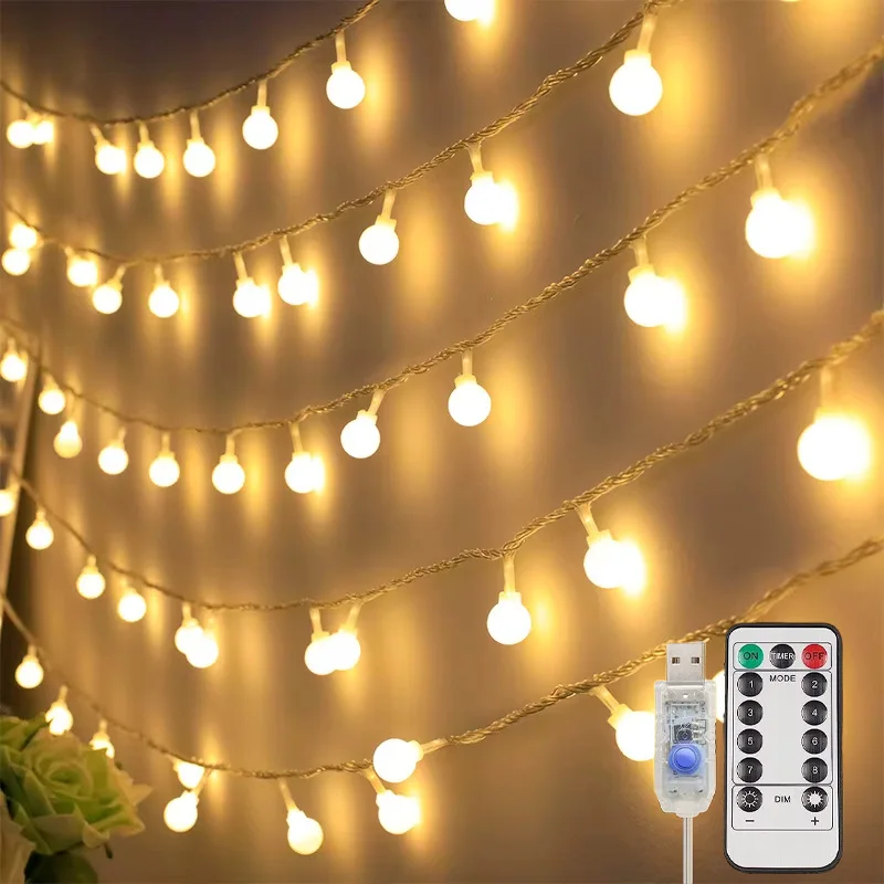 USB светодиодные теплые световые гирлянды 6 м/10 м шаровая сказочная гирлянда с пультом дистанционного управления для рождественской елки, сада, вечеринки, свадьбы, украшения в помещении
USB светодиодные теплые световые гирлянды 6 м/10 м шаровая сказочная гирлянда с пультом дистанционного управления для рождественской елки, сада, вечеринки, свадьбы, украшения в помещении