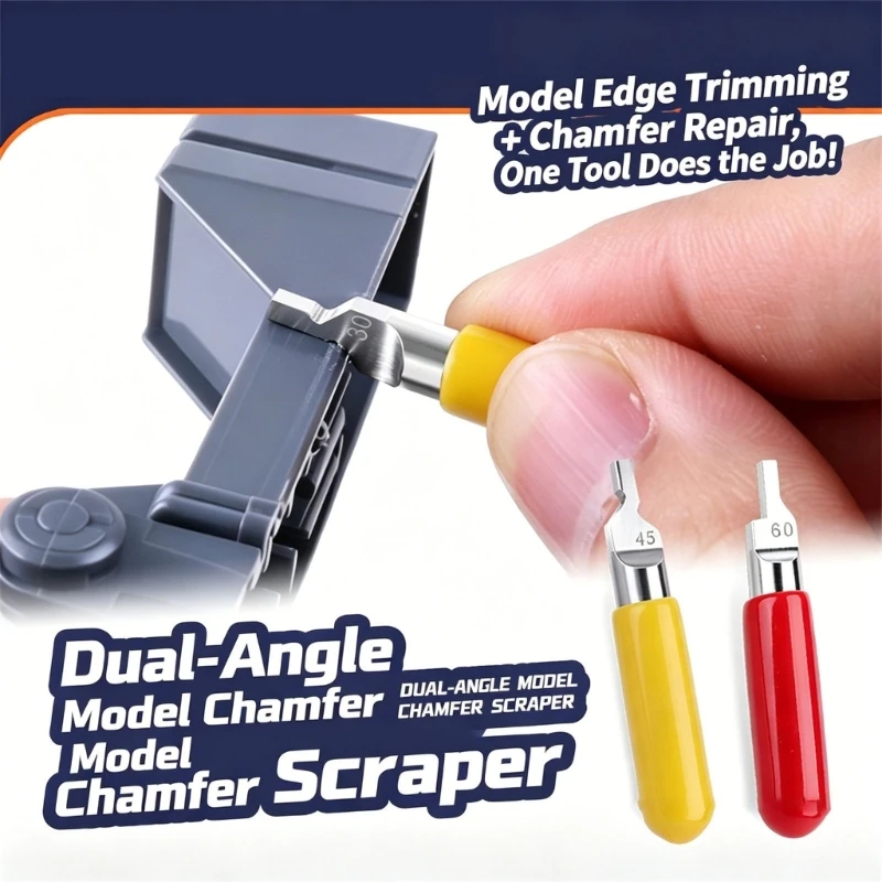 Handheld Plastic Model Chamfer Tool, Metal Blade Deburring Aid for Part Burr Removal and Corner Finishing Work A2UB
Handheld Plastic Model Chamfer Tool, Metal Blade Deburring Aid for Part Burr Removal and Corner Finishing Work A2UB