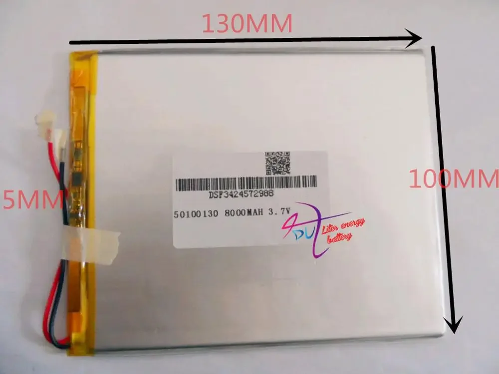 best battery brand 7 inch Tablet PC battery 50100130 3.7V 8000mAh high capacity battery flat
best battery brand 7 inch Tablet PC battery 50100130 3.7V 8000mAh high capacity battery flat