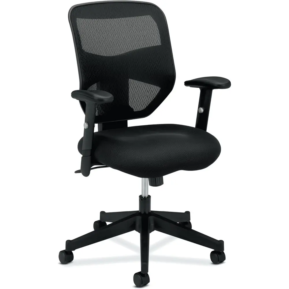 Ergonomic High-Back Office Chair with Adjustable Recline, 360° Swivel, Black
Ergonomic High-Back Office Chair with Adjustable Recline, 360° Swivel, Black
