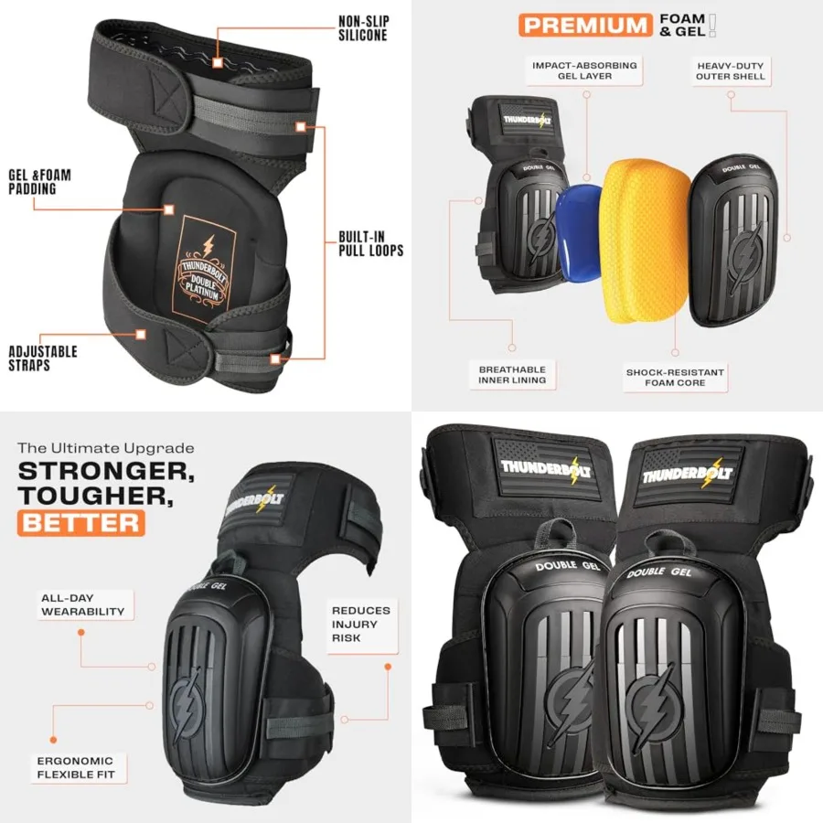 Knee Pads for Men Construction Knee Pads for Work for Men and Women with Double Gel for Gardening Flooring Roofing Heavy Duty w
Knee Pads for Men Construction Knee Pads for Work for Men and Women with Double Gel for Gardening Flooring Roofing Heavy Duty w