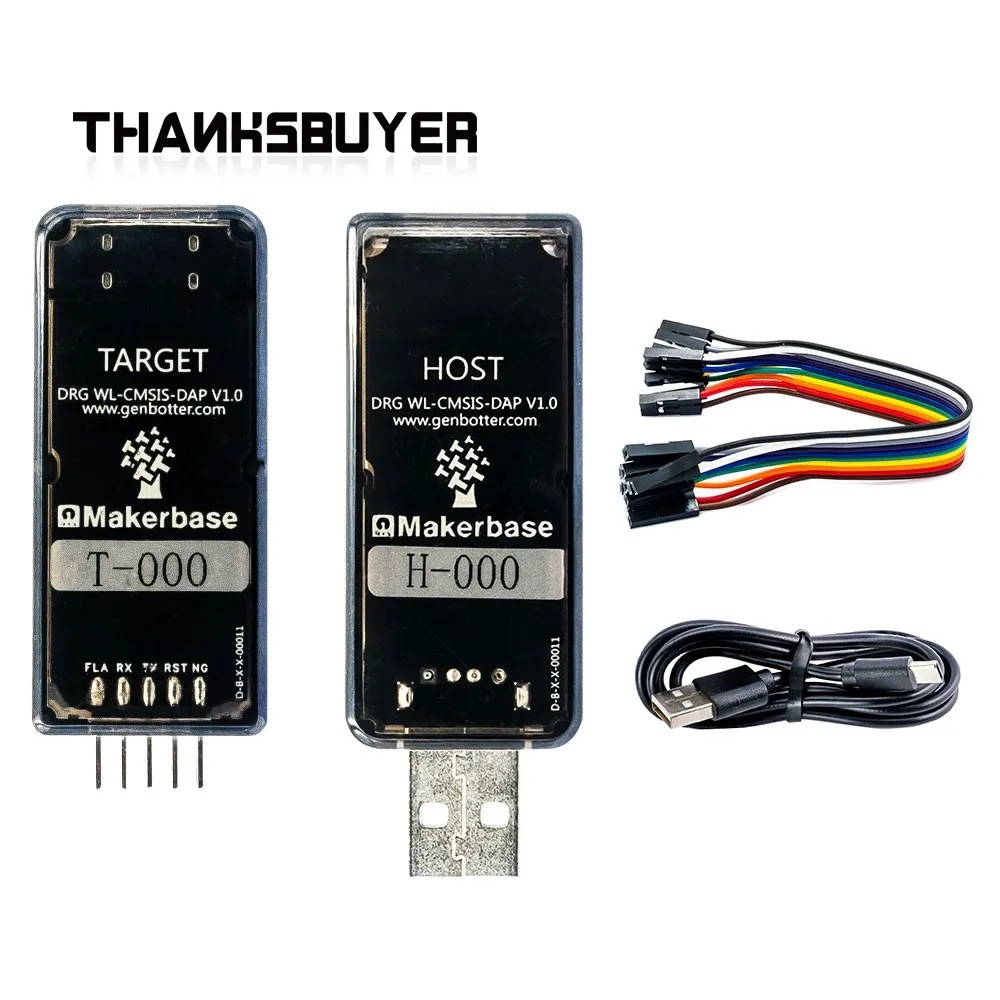 Makerbase MKS DRG WL-CMSIS-DAP беспроводной отладочный модуль ESP8266 WiFi беспроводной симулятор на основе Cortex-M
Makerbase MKS DRG WL-CMSIS-DAP беспроводной отладочный модуль ESP8266 WiFi беспроводной симулятор на основе Cortex-M