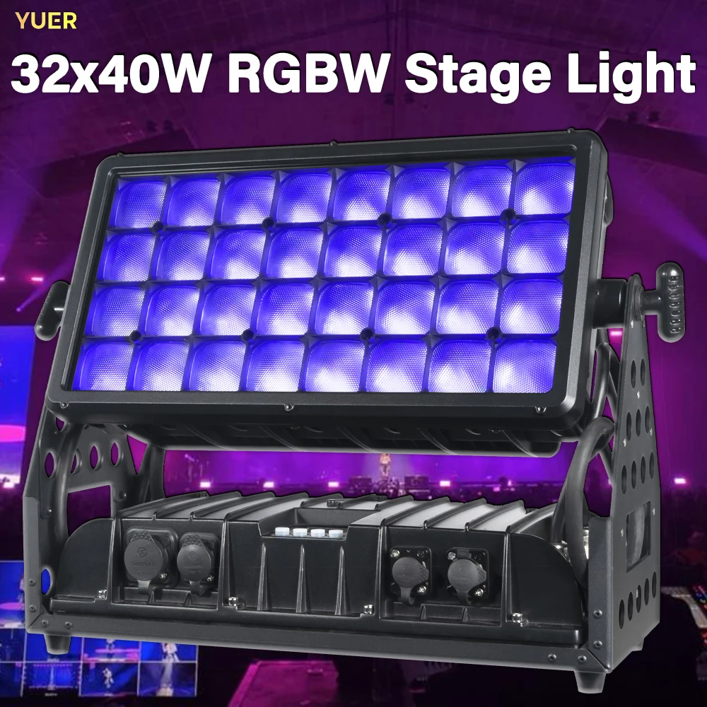 YUER NEW 32X40W RGBW Светодиодное освещение сцены с изменением цвета DMX512 IP65 для концертов, мероприятий, клубов, вечеринок, DJ Light Show
YUER NEW 32X40W RGBW Светодиодное освещение сцены с изменением цвета DMX512 IP65 для концертов, мероприятий, клубов, вечеринок, DJ Light Show
