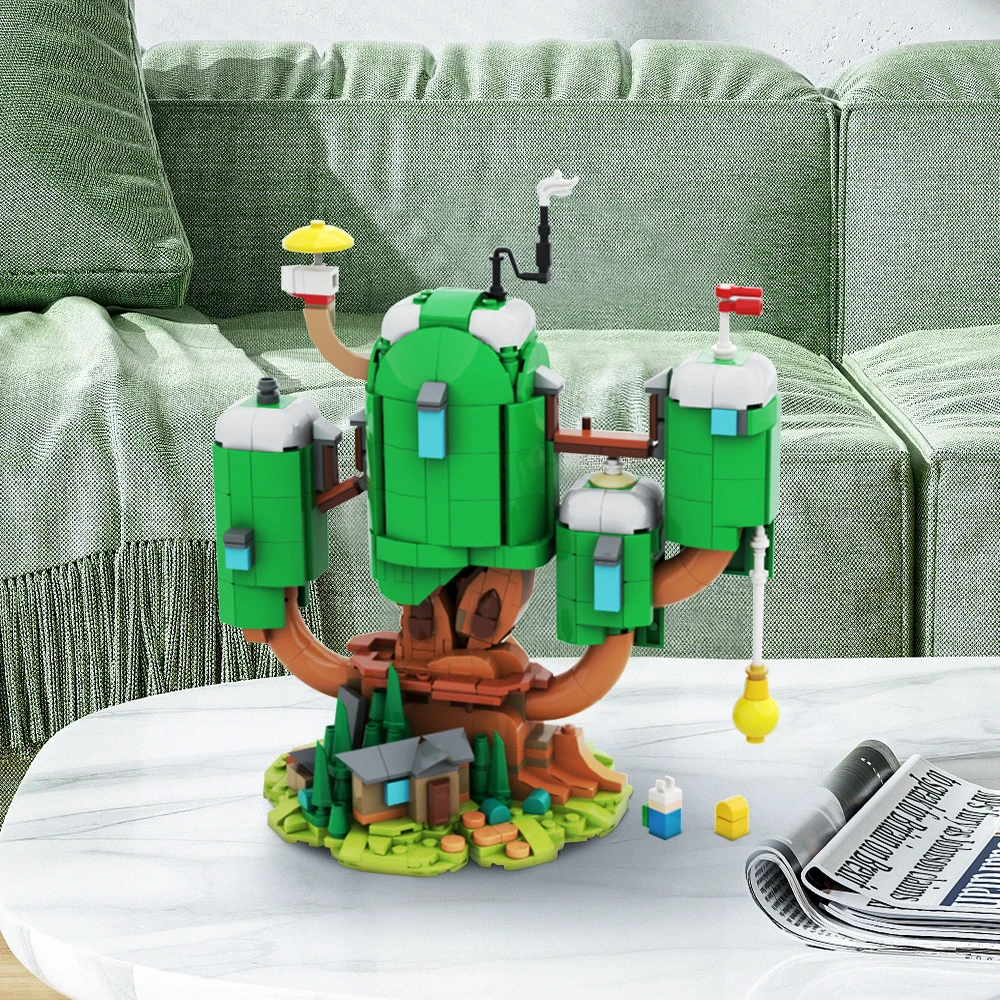 MOC-180617 Fantasy Tree House Building Blocks Set - Cartoon Adventure Treehouse Model Kit for Adults Collection