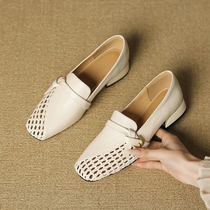 Square with Square Head Hollowed-out Shallow Waterproof Table Fashion All Comfortable Non-slip Breathable Single Shoes Women
Square with Square Head Hollowed-out Shallow Waterproof Table Fashion All Comfortable Non-slip Breathable Single Shoes Women