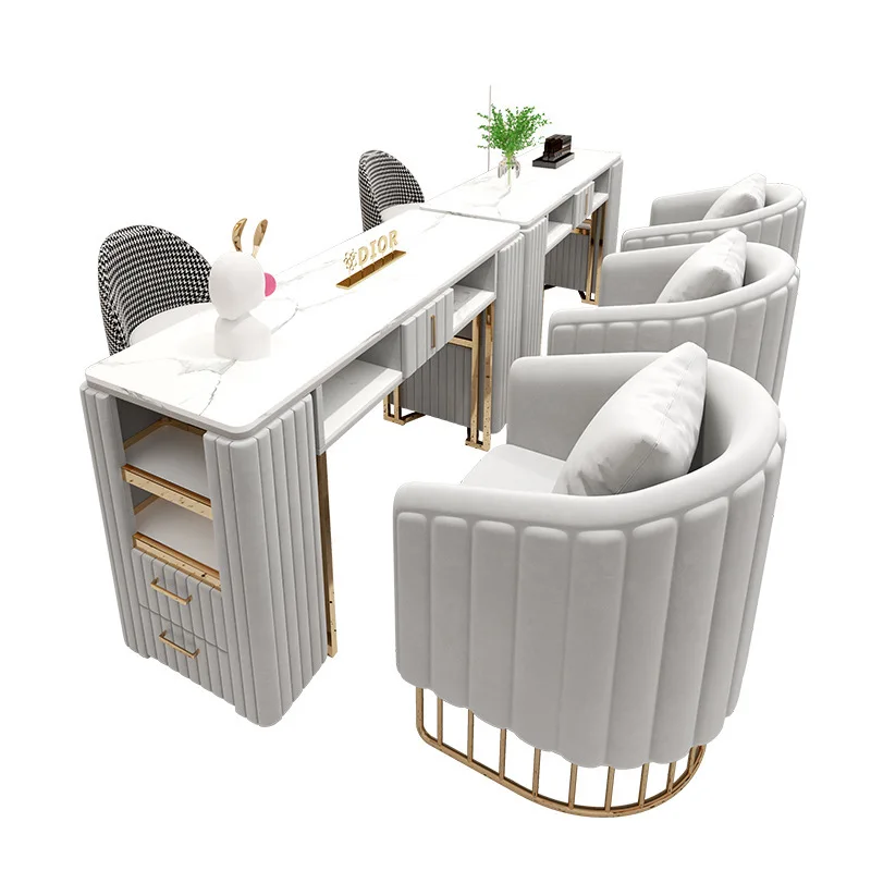 Modern Design Style Nail Salon Furniture Set Light Luxury Metal Table and Chair for Nail Salons and Shopping Malls
Modern Design Style Nail Salon Furniture Set Light Luxury Metal Table and Chair for Nail Salons and Shopping Malls