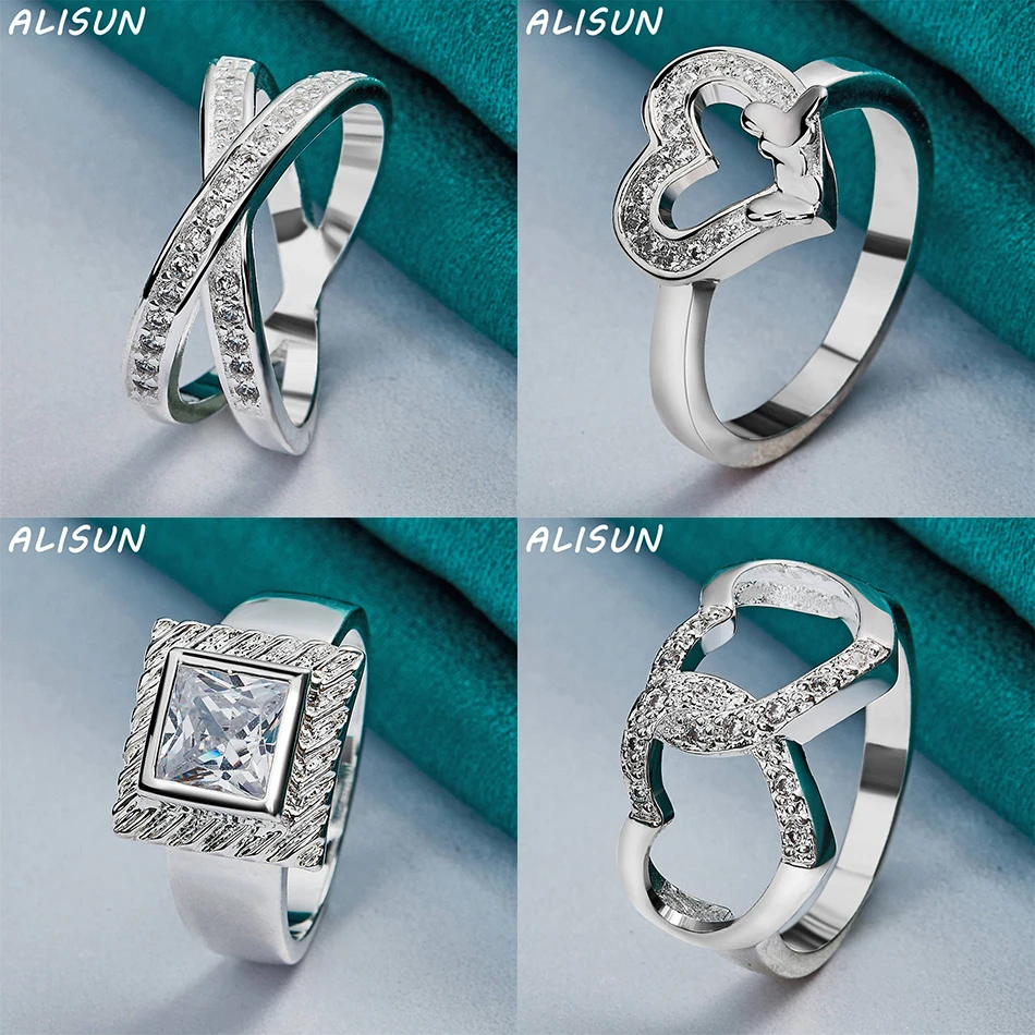 ALISUN 925 Sterling Silver Size 7-10 Geometric Ring For Women Men Grace Jewelry Trend Fashionable Birthday Party Gifts
ALISUN 925 Sterling Silver Size 7-10 Geometric Ring For Women Men Grace Jewelry Trend Fashionable Birthday Party Gifts