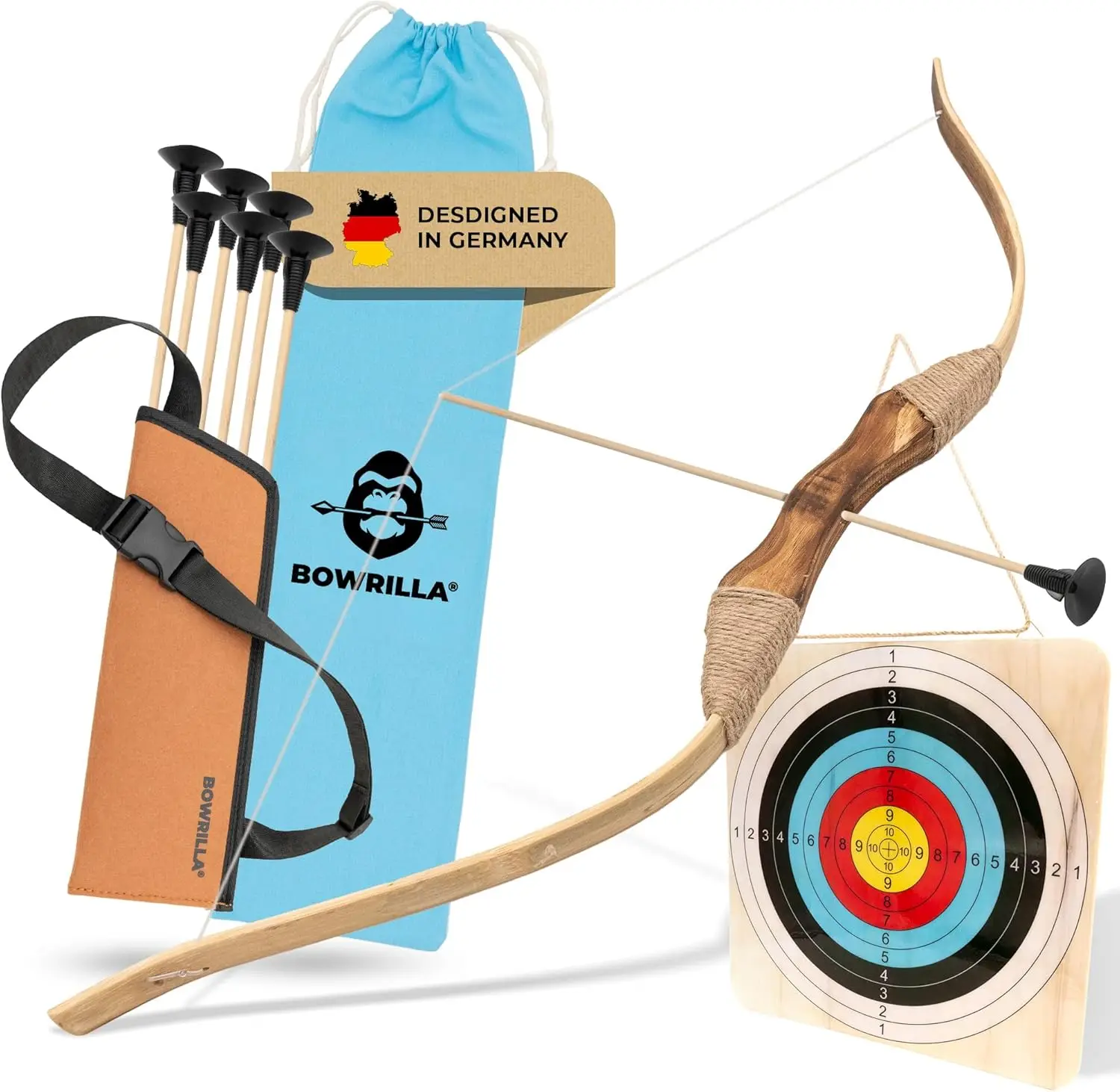 Kids Bow and Arrow Set - Bow and Arrow for Kids Ages 4-8, Toy Archery Set with 6 Suction Cup Arrows, Wooden Target & Quiver
Kids Bow and Arrow Set - Bow and Arrow for Kids Ages 4-8, Toy Archery Set with 6 Suction Cup Arrows, Wooden Target & Quiver