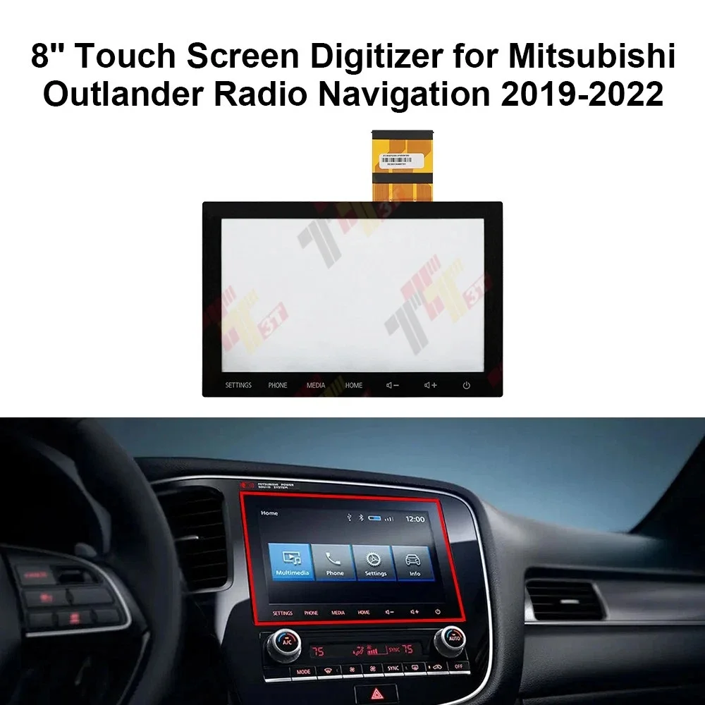 8'' Touch Screen Digitizer for Mitsubishi Outlander Radio Navigation 2019-2022
8'' Touch Screen Digitizer for Mitsubishi Outlander Radio Navigation 2019-2022