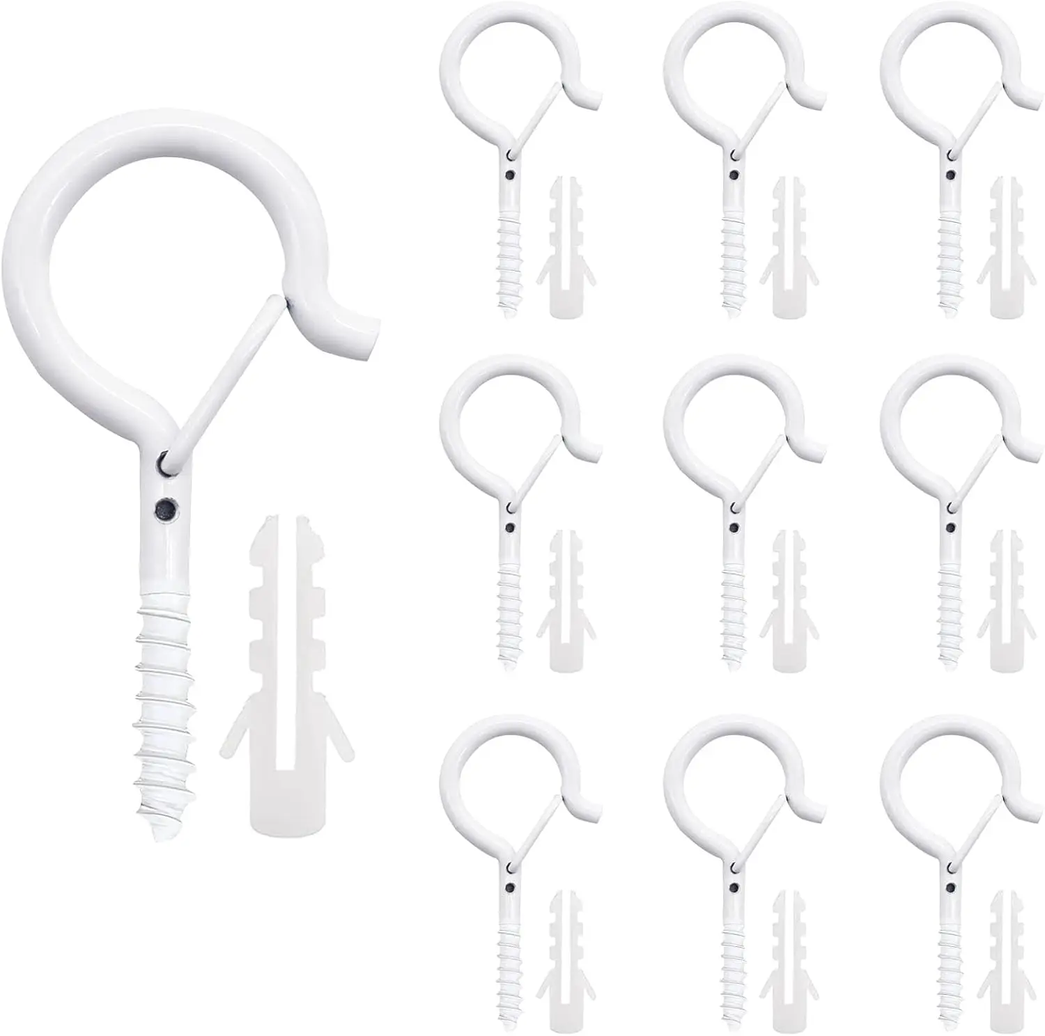 10 Pcs Outdoor Light Hangers with Easy Release Screw Hooks for String Lights, Christmas Decoration for House Garage
10 Pcs Outdoor Light Hangers with Easy Release Screw Hooks for String Lights, Christmas Decoration for House Garage