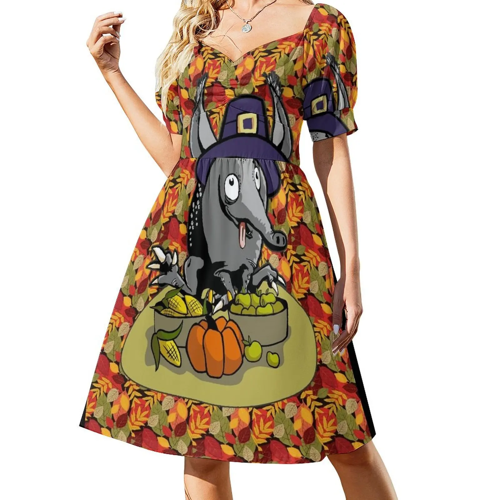 Thanksgiving armadillo pilgrim hat cute quirky cartoon leaves Short-Sleeved Dress ladies dresses for women 2025 ceremony dresses
Thanksgiving armadillo pilgrim hat cute quirky cartoon leaves Short-Sleeved Dress ladies dresses for women 2025 ceremony dresses