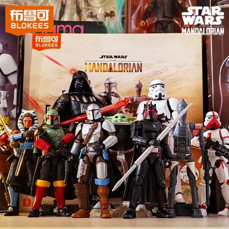 BLOKEES Star Wars Galaxy V1 Blind Box Mandalorian Bounty Hunter Posable Action Figure Sci-Fi Movie Model Collectible Toy Gift
BLOKEES Star Wars Galaxy V1 Blind Box Mandalorian Bounty Hunter Posable Action Figure Sci-Fi Movie Model Collectible Toy Gift