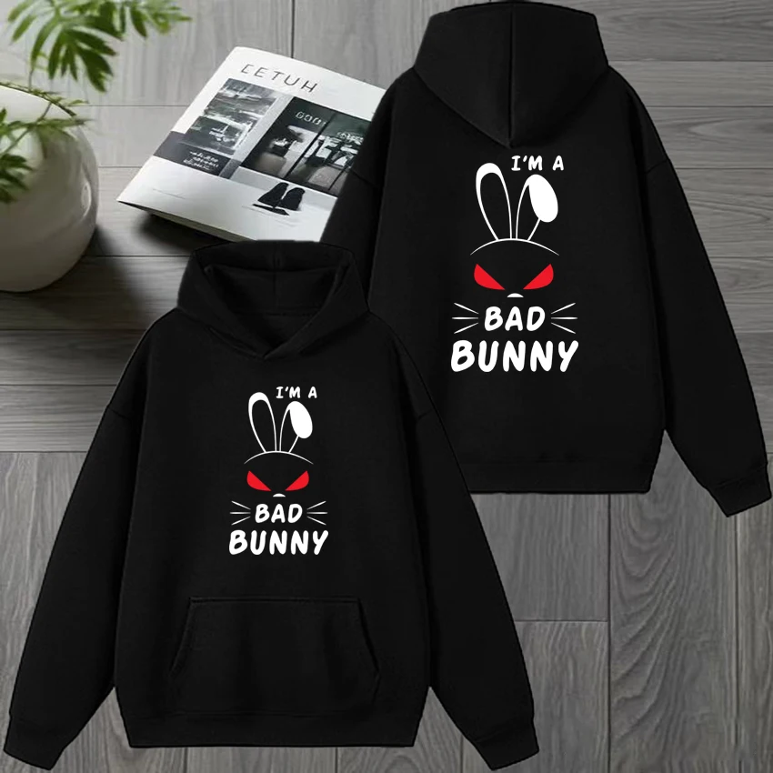 2025 New in I'm a bad bunny music print Hoodie High Quality Men women harajuku fashion pullover Unisex Fleece Winter Sweatshirt
2025 New in I'm a bad bunny music print Hoodie High Quality Men women harajuku fashion pullover Unisex Fleece Winter Sweatshirt