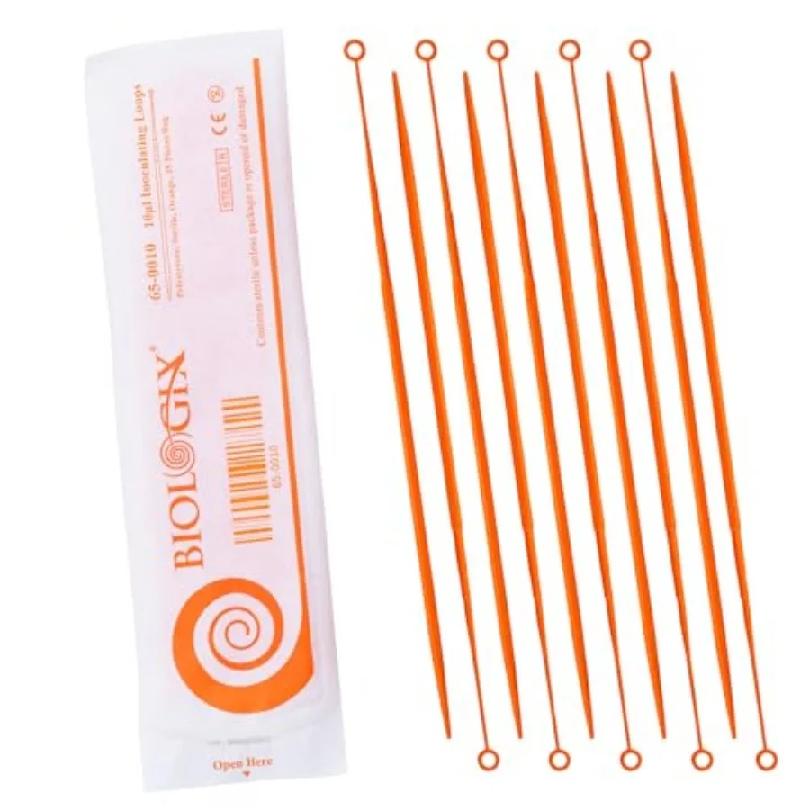 Biologix ul Disposable Inoculating Loop Gamma Sterile Plastic Sampling Rod Orange Polystyrene Inoculation Tool for Cell Biology
Biologix ul Disposable Inoculating Loop Gamma Sterile Plastic Sampling Rod Orange Polystyrene Inoculation Tool for Cell Biology