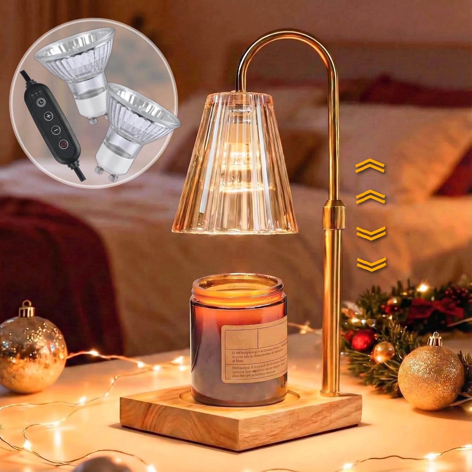 Лампа для подогрева свечей с таймером, диммером, регулируемая высота, лампа для ароматерапии, электрическая подогреватель воска для ароматических банок, свечей
Лампа для подогрева свечей с таймером, диммером, регулируемая высота, лампа для ароматерапии, электрическая подогреватель воска для ароматических банок, свечей