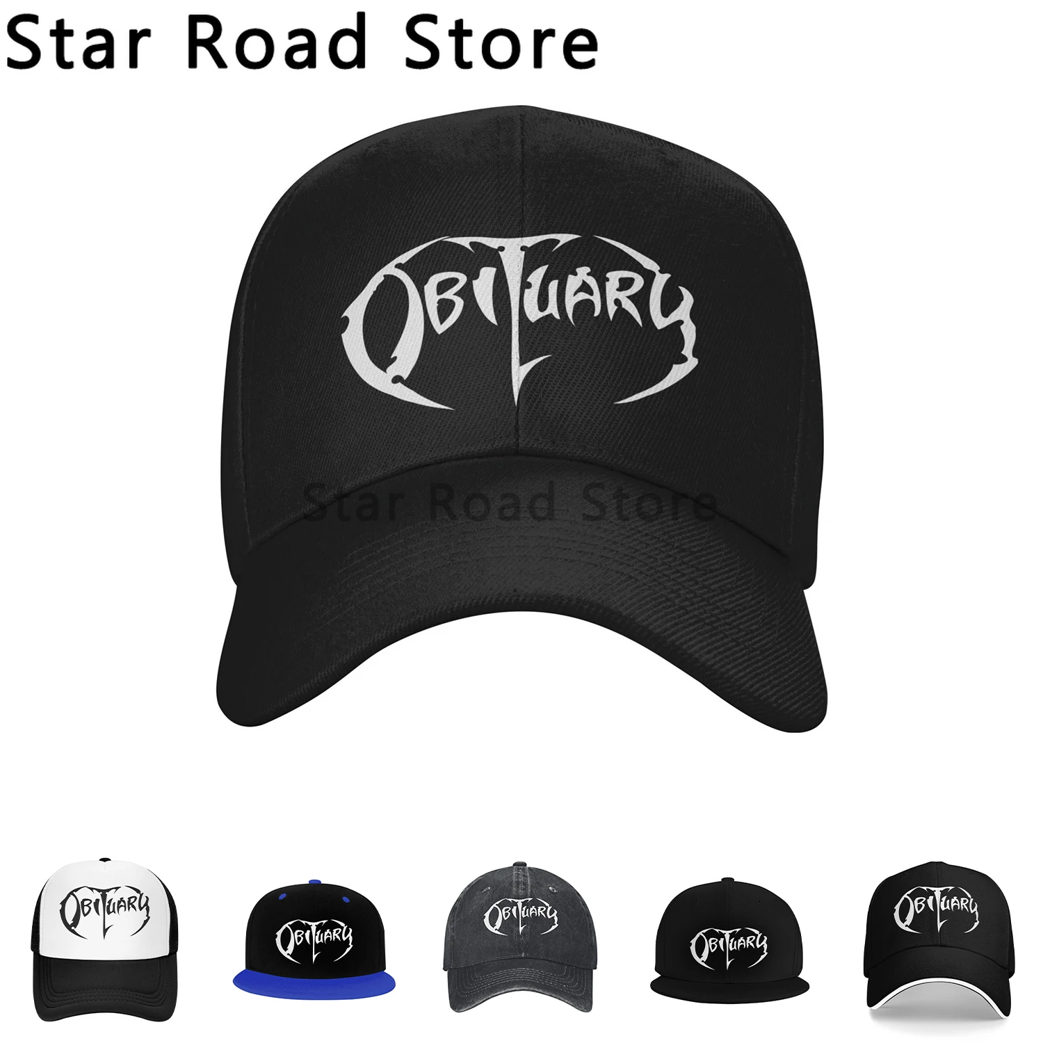 Obituary Baseball logoo Caps Fashion Metal Band Heavy Metal Sandwich Hat Unisex Adjustable Headwear Outdoor for Unisex
Obituary Baseball logoo Caps Fashion Metal Band Heavy Metal Sandwich Hat Unisex Adjustable Headwear Outdoor for Unisex