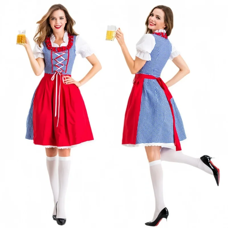 Carnival Cosplay Costume Tube Top Apron Plaid Dress Suit Beer Festival Traditional Party Role Playing Outfits for Adult Women
Carnival Cosplay Costume Tube Top Apron Plaid Dress Suit Beer Festival Traditional Party Role Playing Outfits for Adult Women