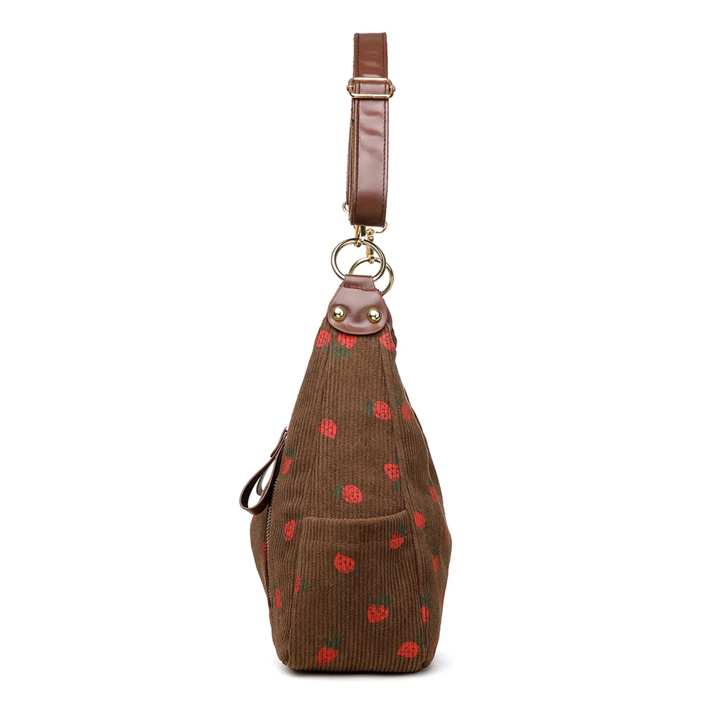 Women Corduroy Shoulder Bag Multi-Pocket Crossbody Bag Adjustable Strap Hobo Bag Handbag for Work Travel
Women Corduroy Shoulder Bag Multi-Pocket Crossbody Bag Adjustable Strap Hobo Bag Handbag for Work Travel
