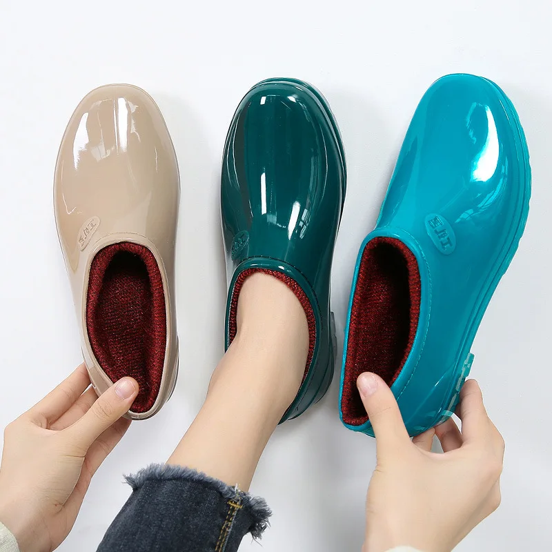 Waterproof Anti-slip Fleece Lined Short Tube Work Rain Boots Men Women Low Cut Slip-On Rubber Shoes Kitchen Labor Protection ...
Waterproof Anti-slip Fleece Lined Short Tube Work Rain Boots Men Women Low Cut Slip-On Rubber Shoes Kitchen Labor Protection ...