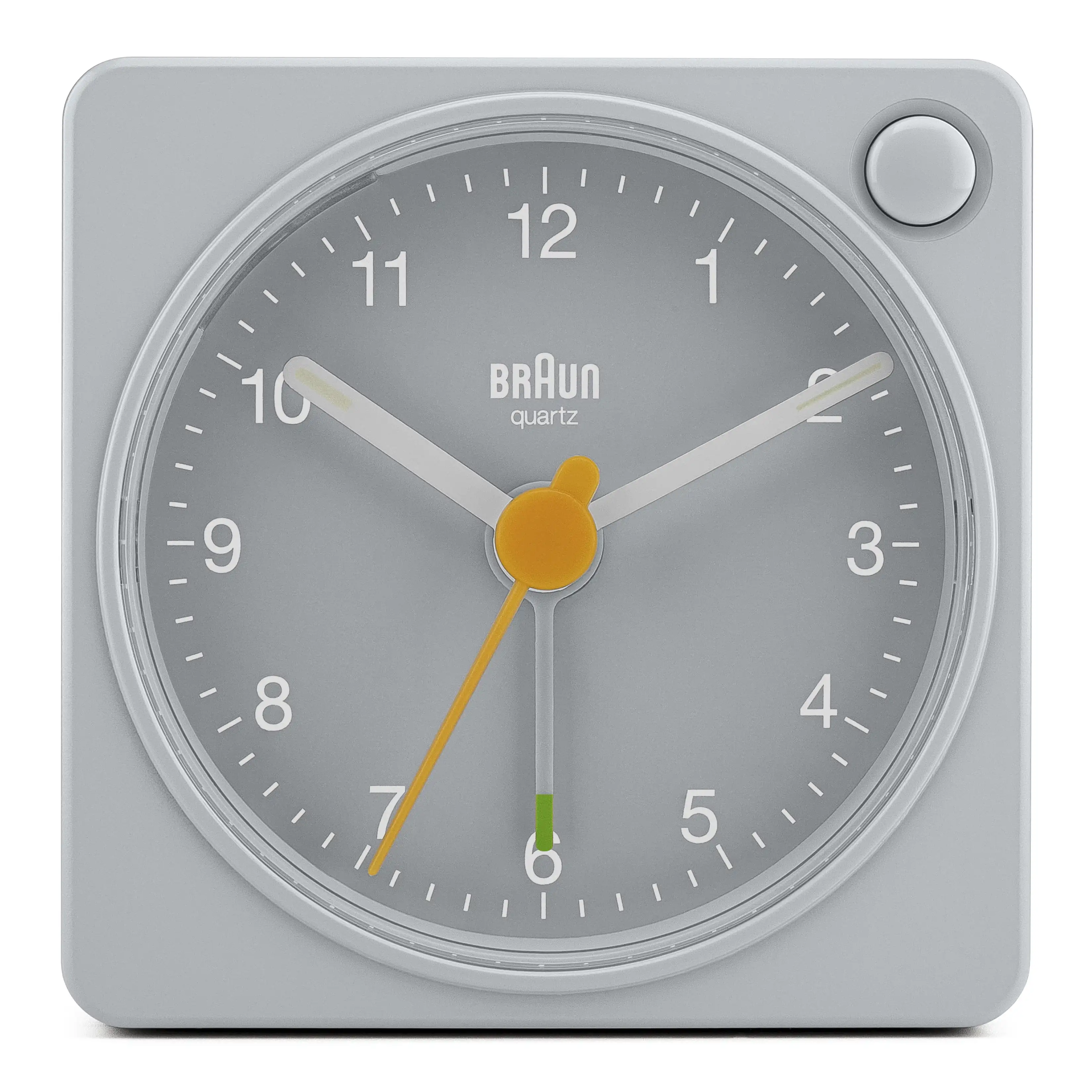 Classic Travel Analogue Alarm Clock with Snooze and Light, Compact Size, Quiet Quartz Movement, Crescendo Beep Alarm in Grey,
Classic Travel Analogue Alarm Clock with Snooze and Light, Compact Size, Quiet Quartz Movement, Crescendo Beep Alarm in Grey,