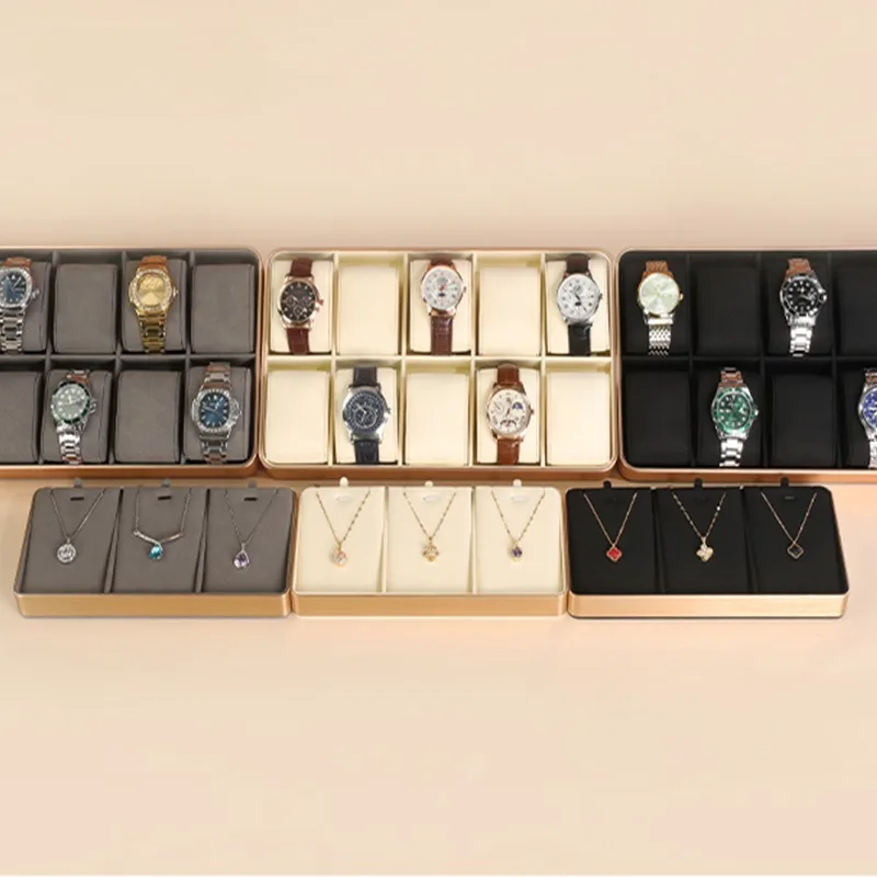 Metal Watch Tray Luxury Minimalist Necklaces Storage Trays Exhibitor Counter Pendant Display Pallet Jewelry Organizer Supplies
Metal Watch Tray Luxury Minimalist Necklaces Storage Trays Exhibitor Counter Pendant Display Pallet Jewelry Organizer Supplies