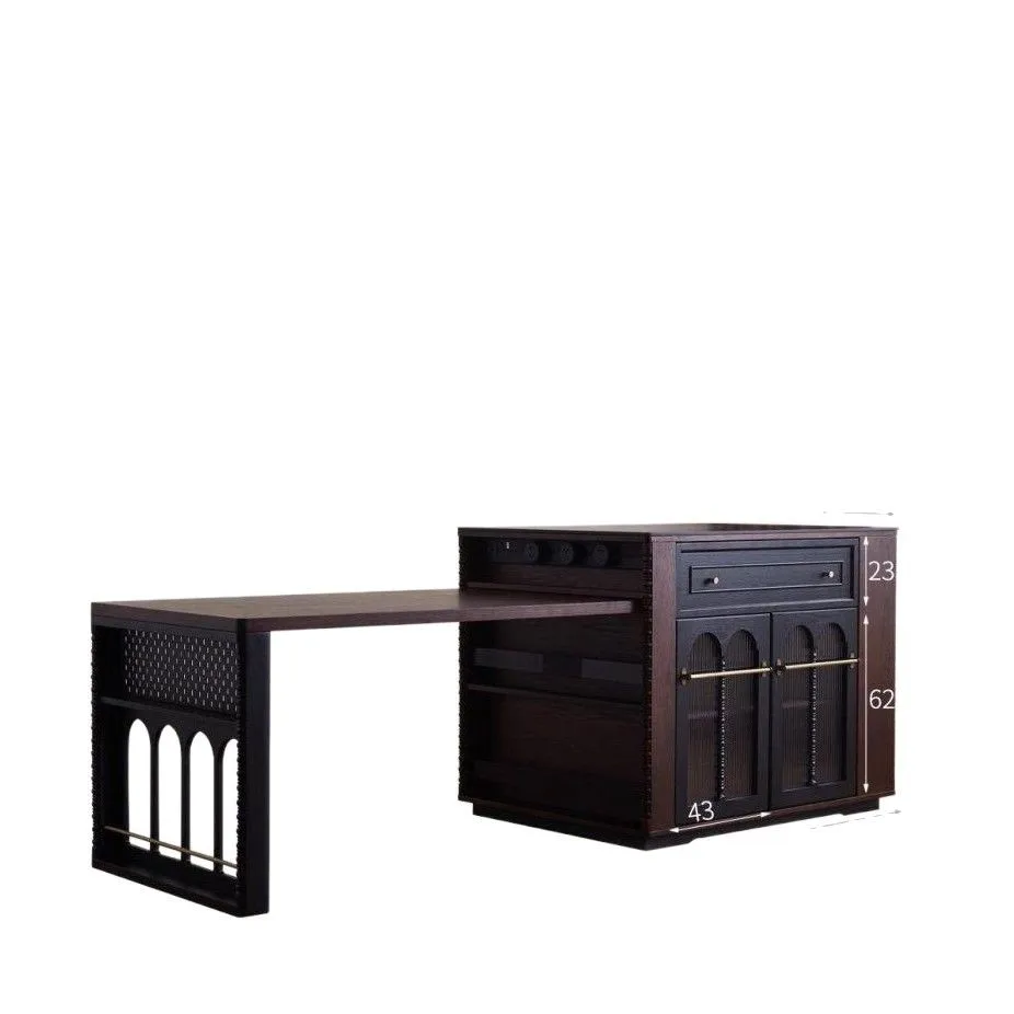 Modern antique solid wood island dining table integrated multi-functional rock slab household small retractable dining table bar
Modern antique solid wood island dining table integrated multi-functional rock slab household small retractable dining table bar