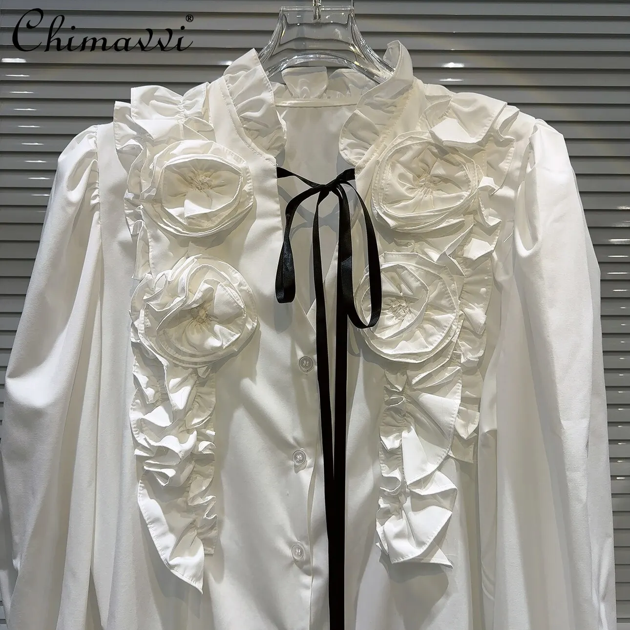 2026 Spring Autumn New French Fashion Pleated 3d Floral Shoulder Tie Elegant Loose Fit Blouse Women's Long Sleeve Shirt Top
2026 Spring Autumn New French Fashion Pleated 3d Floral Shoulder Tie Elegant Loose Fit Blouse Women's Long Sleeve Shirt Top