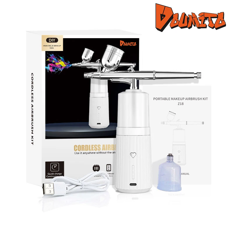 Мини-Аэрограф Doumito 0,3 мм с компрессором, краскопульт для нейл-арта, тату, творчества, торта, лица, нано-туманный распылитель
Мини-Аэрограф Doumito 0,3 мм с компрессором, краскопульт для нейл-арта, тату, творчества, торта, лица, нано-туманный распылитель