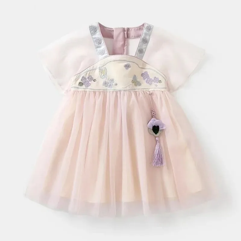 Hanfu Baby Girls' Dress Summer Clothing Children's Short Sleeve Chinese Style Princess Dress
Hanfu Baby Girls' Dress Summer Clothing Children's Short Sleeve Chinese Style Princess Dress