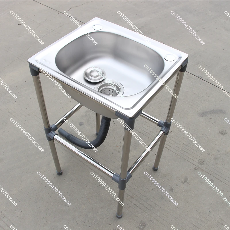 Kitchen Thickened Stainless Steel Vegetable Washing Basin with Bracket Sink Single Basin Kitchen Sink
Kitchen Thickened Stainless Steel Vegetable Washing Basin with Bracket Sink Single Basin Kitchen Sink