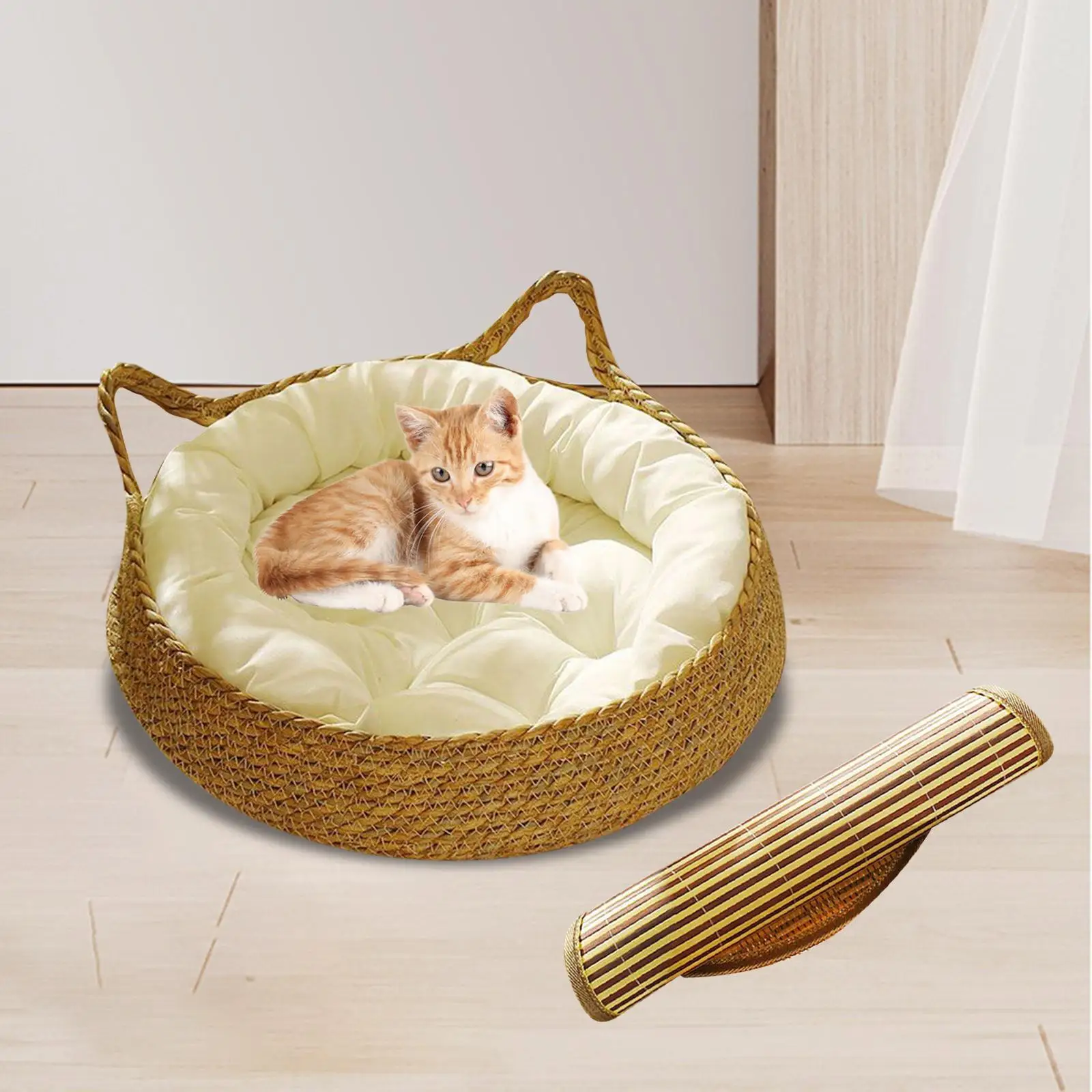 Cat Bed Basket Cat Lounge Pet Supplies Nest Kennel Breathable Comfortable Cat
Cat Bed Basket Cat Lounge Pet Supplies Nest Kennel Breathable Comfortable Cat