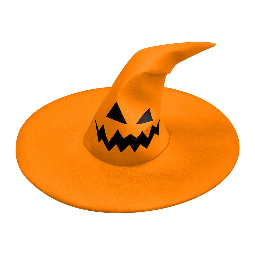 New Halloween Cosplay Headgear Pumpkin Smiley Face Striped Cornered Witch Hat Theme Party Role Playing Accessories for Women
New Halloween Cosplay Headgear Pumpkin Smiley Face Striped Cornered Witch Hat Theme Party Role Playing Accessories for Women