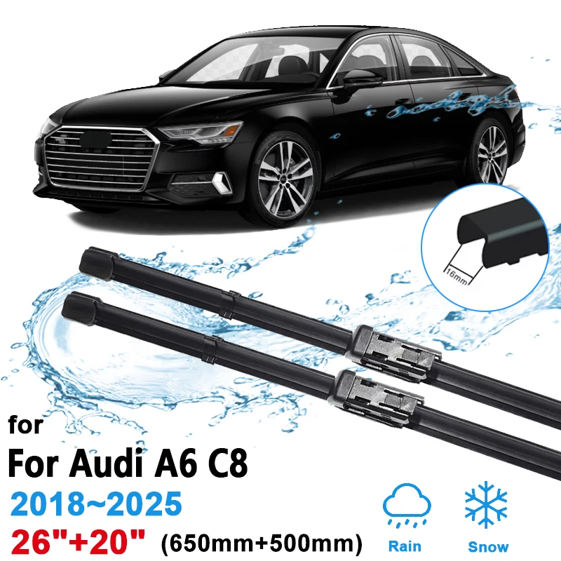 Car Wiper Blades For Audi A6 C8 4K S6 Avant 2018 2019 2020 2022 2024 2025 Front Wipers Brushes Windshield Accessories 26"+20"
Car Wiper Blades For Audi A6 C8 4K S6 Avant 2018 2019 2020 2022 2024 2025 Front Wipers Brushes Windshield Accessories 26"+20"