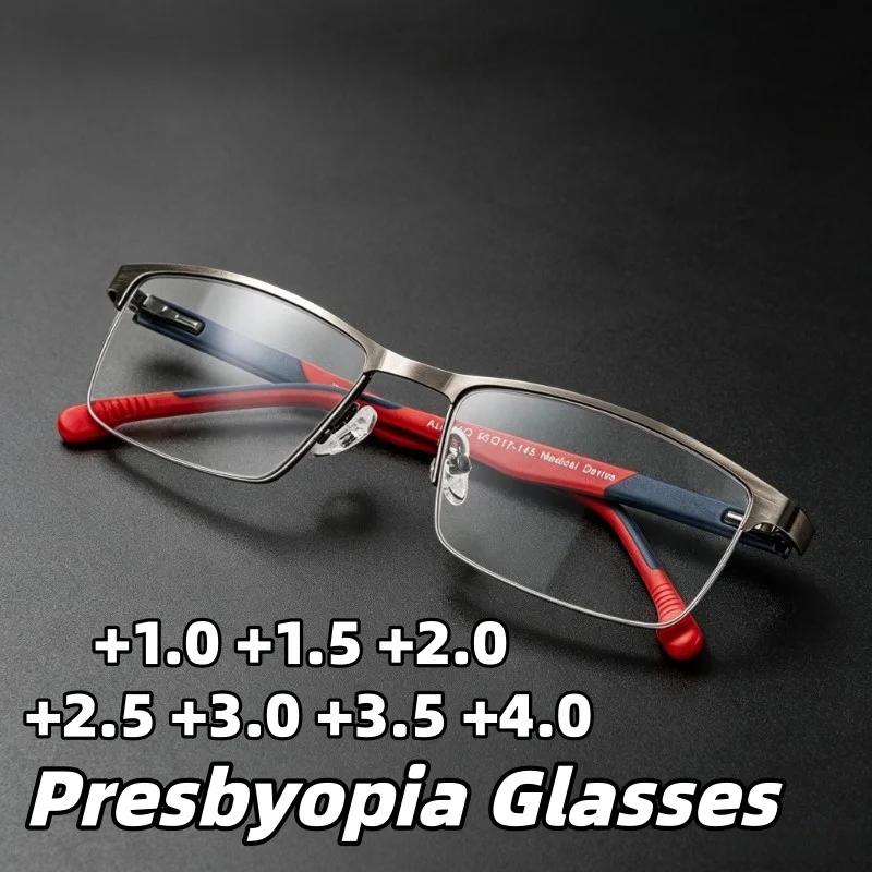 Unisex Business Square Frame Presbyopia Glasses Ultra Light Comfortable Anti Blue Light High Definition Reading Eyewear
Unisex Business Square Frame Presbyopia Glasses Ultra Light Comfortable Anti Blue Light High Definition Reading Eyewear