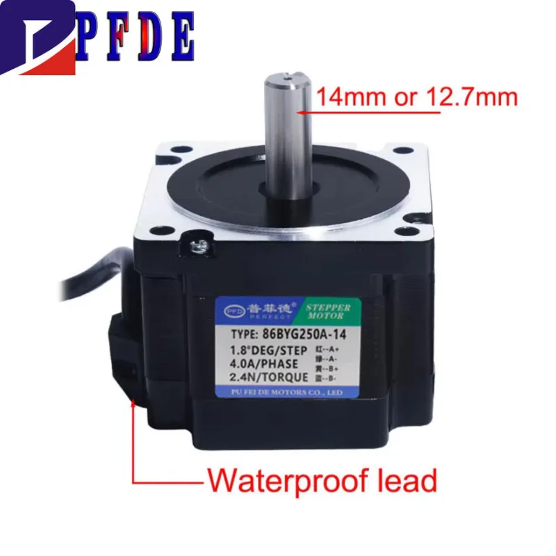 Nema34 Stepper Motor 86BYG250A for CNC Engraving Machine High Torque Stepper Motor 2.4N.m Nema34 Stepping Motor 4A 68MM
Nema34 Stepper Motor 86BYG250A for CNC Engraving Machine High Torque Stepper Motor 2.4N.m Nema34 Stepping Motor 4A 68MM