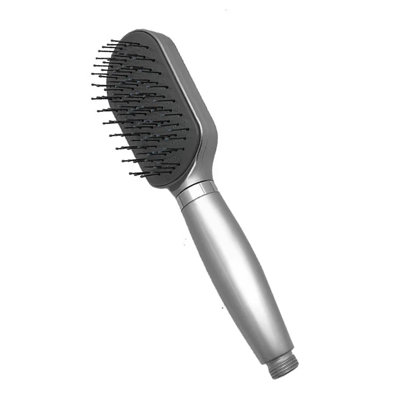 Ручная насадка для душа с усилением давления, квадратный ручной душ, ванная комната, ABS пластиковая щетка для чистки волос, насадка для ванны и душа