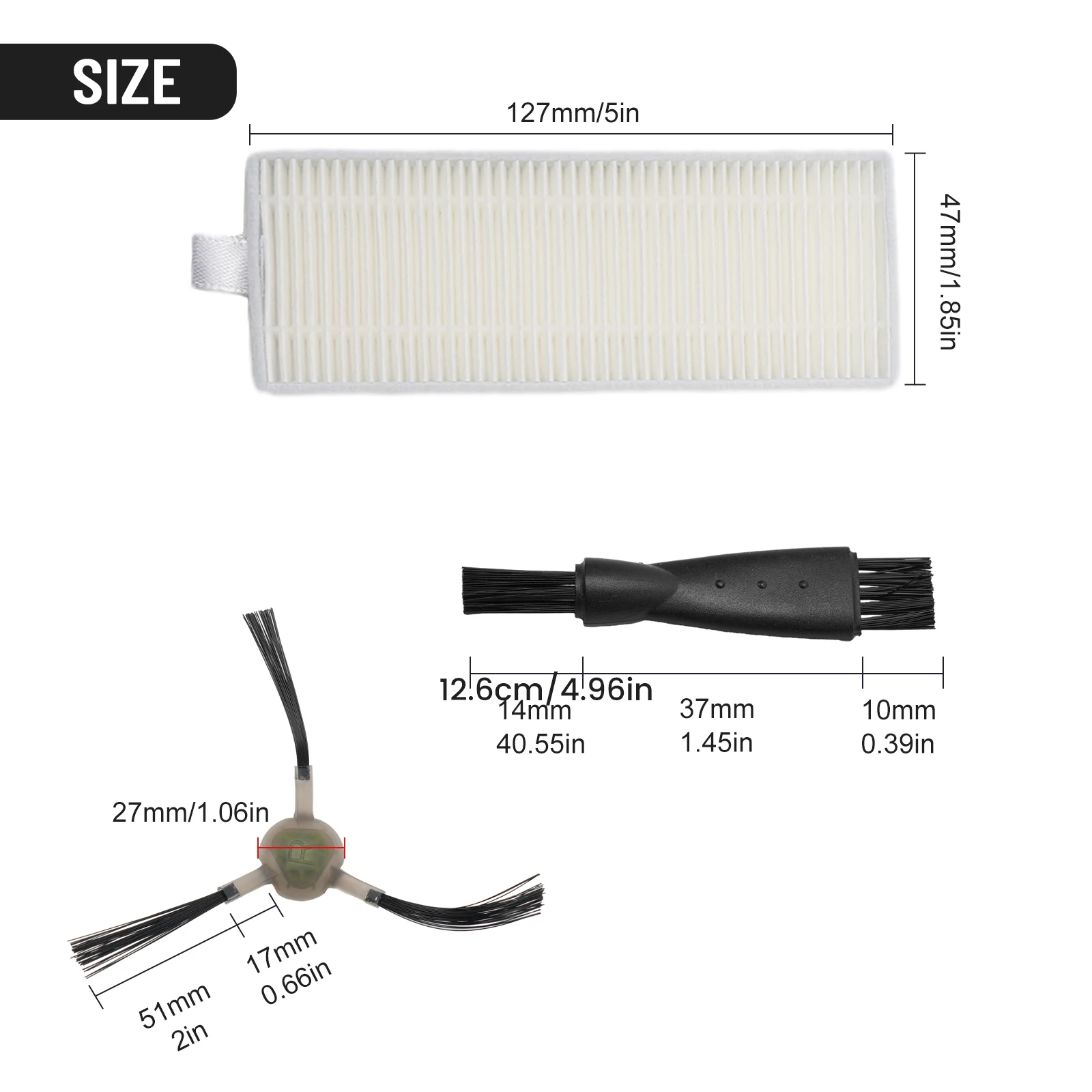12pcs Filter Side Brush For OKP Life K2 K3 K4 For M210 M210S Robot Vacuum Cleaner Access Household Cleaning Tool Parts
12pcs Filter Side Brush For OKP Life K2 K3 K4 For M210 M210S Robot Vacuum Cleaner Access Household Cleaning Tool Parts
