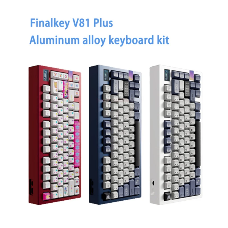 Игровая механическая клавиатура Finalkey V81 Plus из алюминиевого сплава, Bluetooth/Проводная/2,4 ГГц
Игровая механическая клавиатура Finalkey V81 Plus из алюминиевого сплава, Bluetooth/Проводная/2,4 ГГц