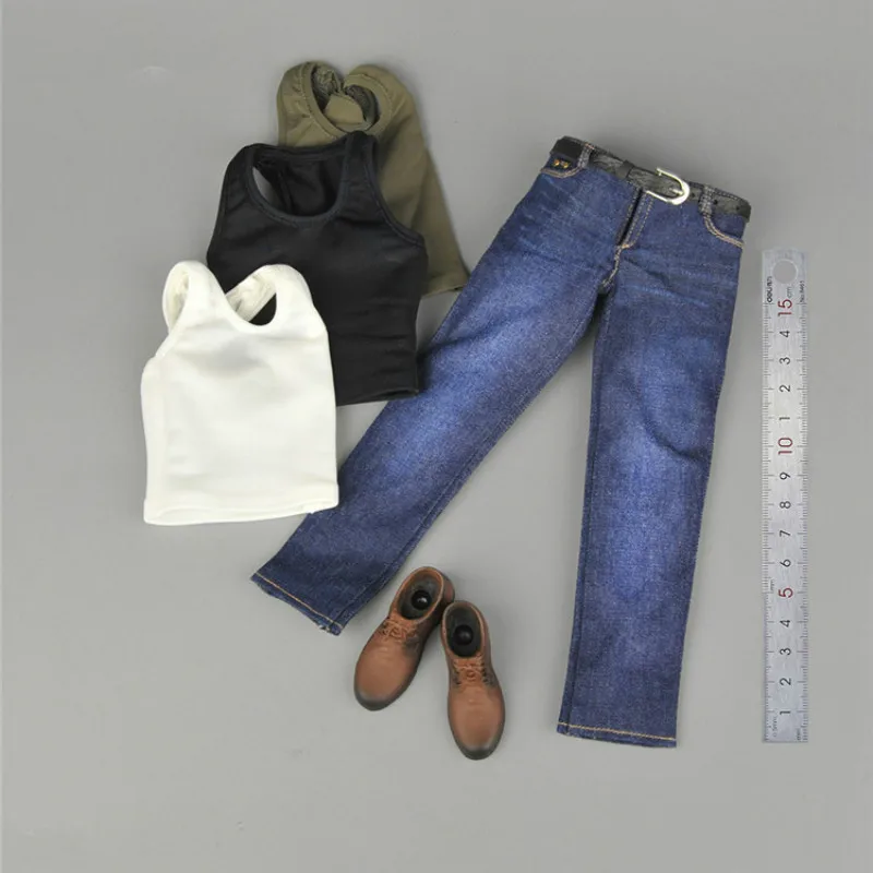 1/6 scale Male Figure Clothes Vest Jeans Leather Shoes Clothing Set For Strong Muscle Body Figures Toy center CENM08
1/6 scale Male Figure Clothes Vest Jeans Leather Shoes Clothing Set For Strong Muscle Body Figures Toy center CENM08