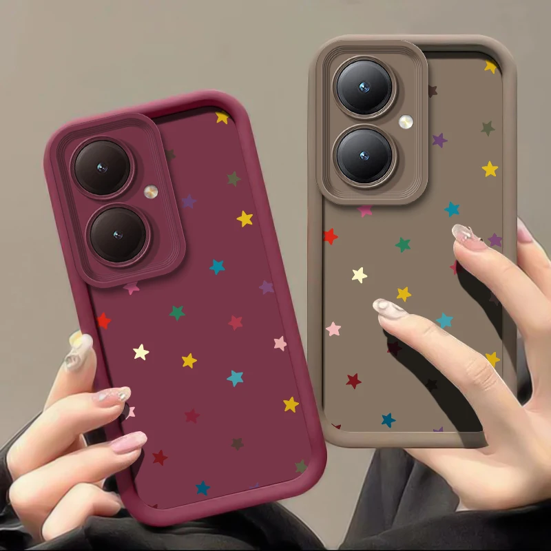 For Vivo Y31d Y31 2021 Y30 Y29 Y28 Y27 Y22S Y21T Y38 Y36 Y35 Y33S Y33T Colorful Stars Print Phone Case Shockproof Matte Cover
For Vivo Y31d Y31 2021 Y30 Y29 Y28 Y27 Y22S Y21T Y38 Y36 Y35 Y33S Y33T Colorful Stars Print Phone Case Shockproof Matte Cover