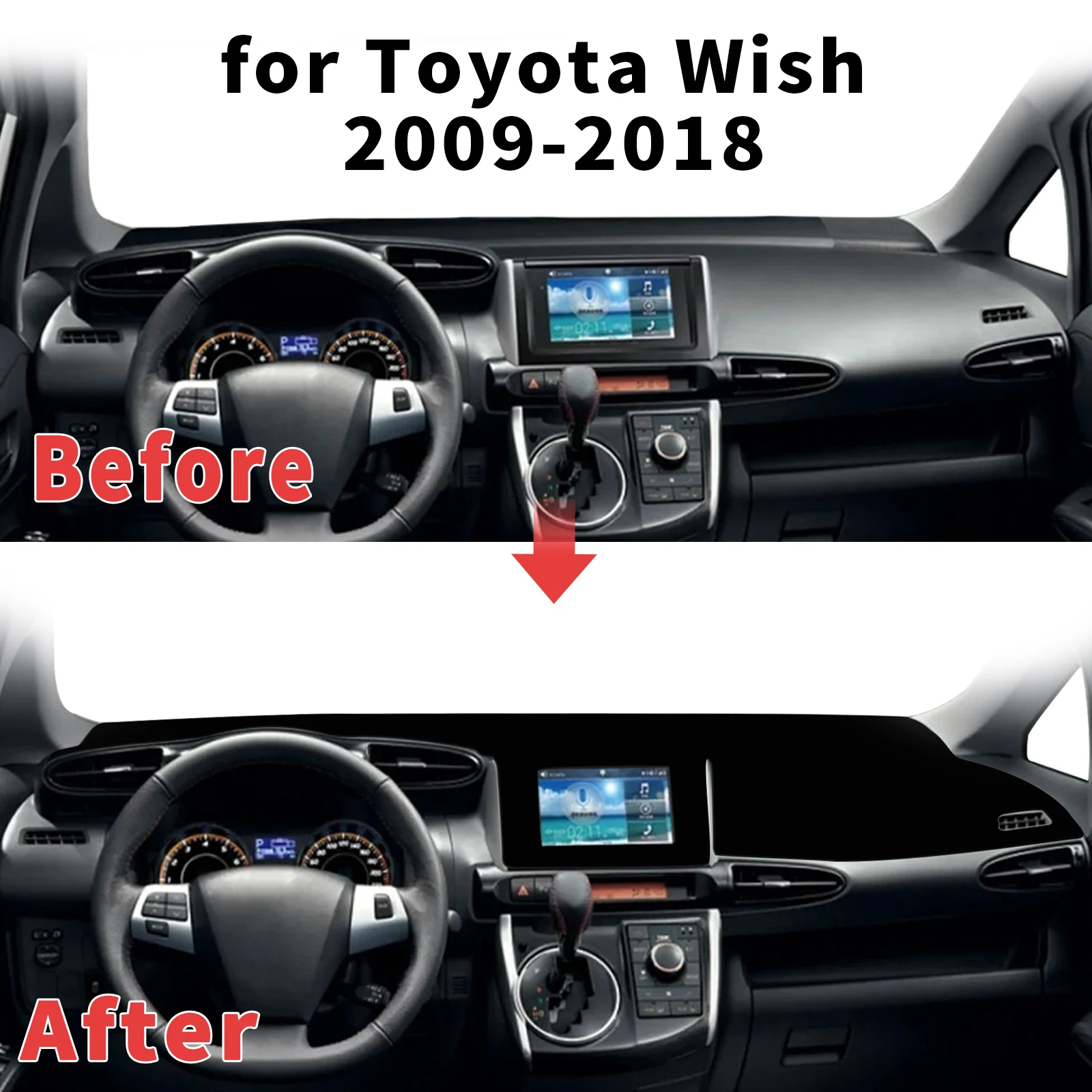 for Toyota Wish 2009-2017 2018 Dashboard Cover Sun Shade Protector Dashmat Anti-Glare UV Block Carpet Mat Automotive Dash Mat
for Toyota Wish 2009-2017 2018 Dashboard Cover Sun Shade Protector Dashmat Anti-Glare UV Block Carpet Mat Automotive Dash Mat