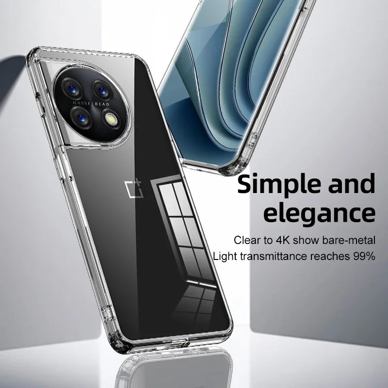 Phone Case for OnePlus 11 13 12R Shockproof Protect Anti-drop Clear Non Yellowing Silicone Soft Edge Matte PC Back Cover Cases
Phone Case for OnePlus 11 13 12R Shockproof Protect Anti-drop Clear Non Yellowing Silicone Soft Edge Matte PC Back Cover Cases