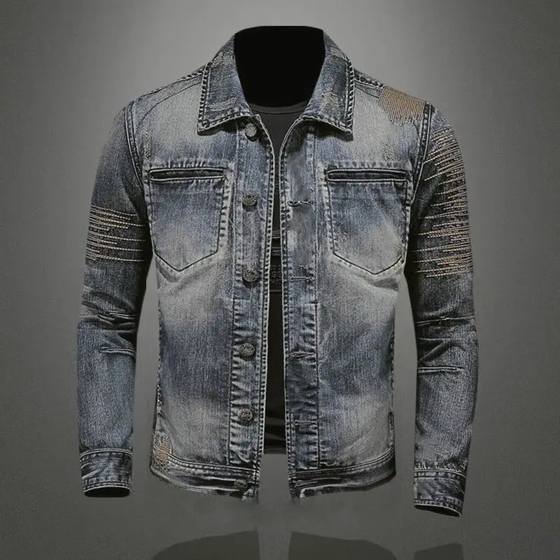 Autumn Winter Marvel Venom Brand Denim Coat Men Retro Motorcycle Embroidery Trendy Workwear Designer Casual Cotton Cargo Jacket
Autumn Winter Marvel Venom Brand Denim Coat Men Retro Motorcycle Embroidery Trendy Workwear Designer Casual Cotton Cargo Jacket