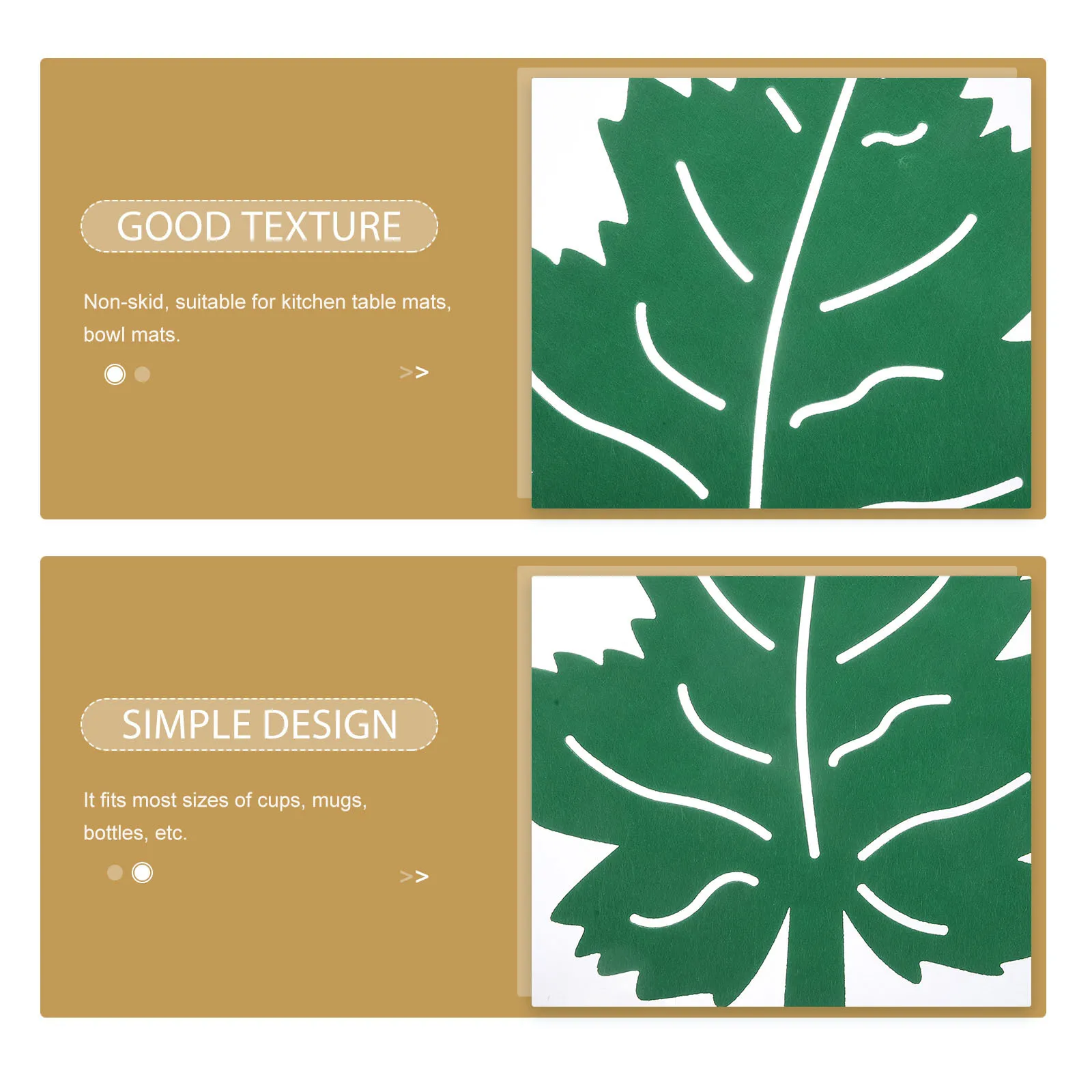 4Pcs Easter Placemat Leaf Shape Non-Slip Heat Insulation Pad Table Mat Dining Table Decoration Reusable Pot Holder
4Pcs Easter Placemat Leaf Shape Non-Slip Heat Insulation Pad Table Mat Dining Table Decoration Reusable Pot Holder