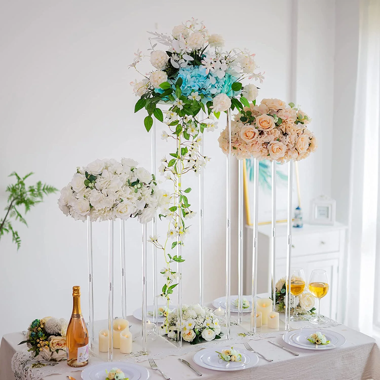 80Cm High Transparent Transparent Acrylic Flower Stand Wedding Table Decorative Flower Arrangement
80Cm High Transparent Transparent Acrylic Flower Stand Wedding Table Decorative Flower Arrangement