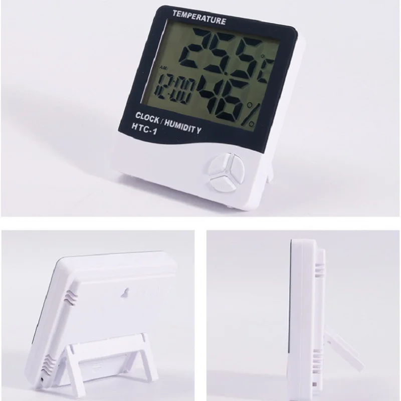 5PCS/LOT HTC-1 Digital Indoor and External Temperature & Humidity Time Clock Alarm
5PCS/LOT HTC-1 Digital Indoor and External Temperature & Humidity Time Clock Alarm