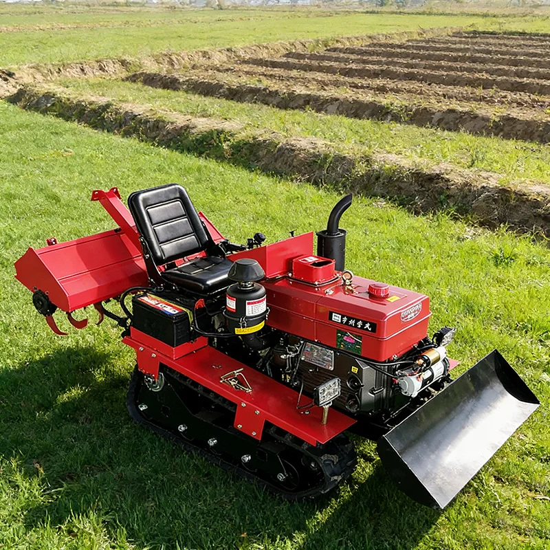 Customized Compact Multifunctional Crawler Rotary Tiller Small Tractor Cultivator With Multiple Agricultural Tools
Customized Compact Multifunctional Crawler Rotary Tiller Small Tractor Cultivator With Multiple Agricultural Tools