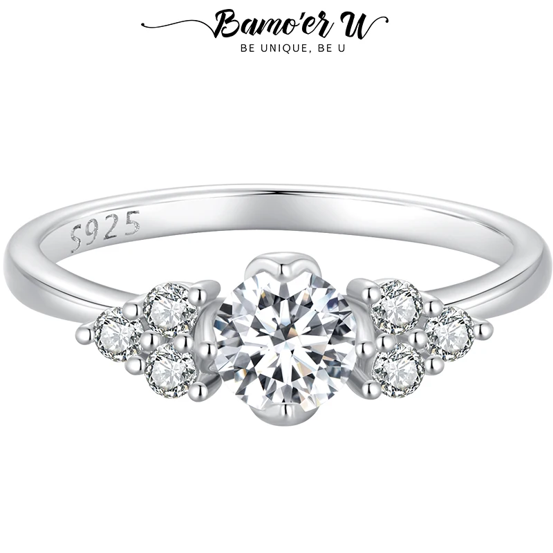 Bamoer U 0.5CT Moissanite Ring S925Large Sparkling Heart Ring D Color VVS1 EX Lab Diamond for Women LOVE Engagement Jewelry Gift
Bamoer U 0.5CT Moissanite Ring S925Large Sparkling Heart Ring D Color VVS1 EX Lab Diamond for Women LOVE Engagement Jewelry Gift