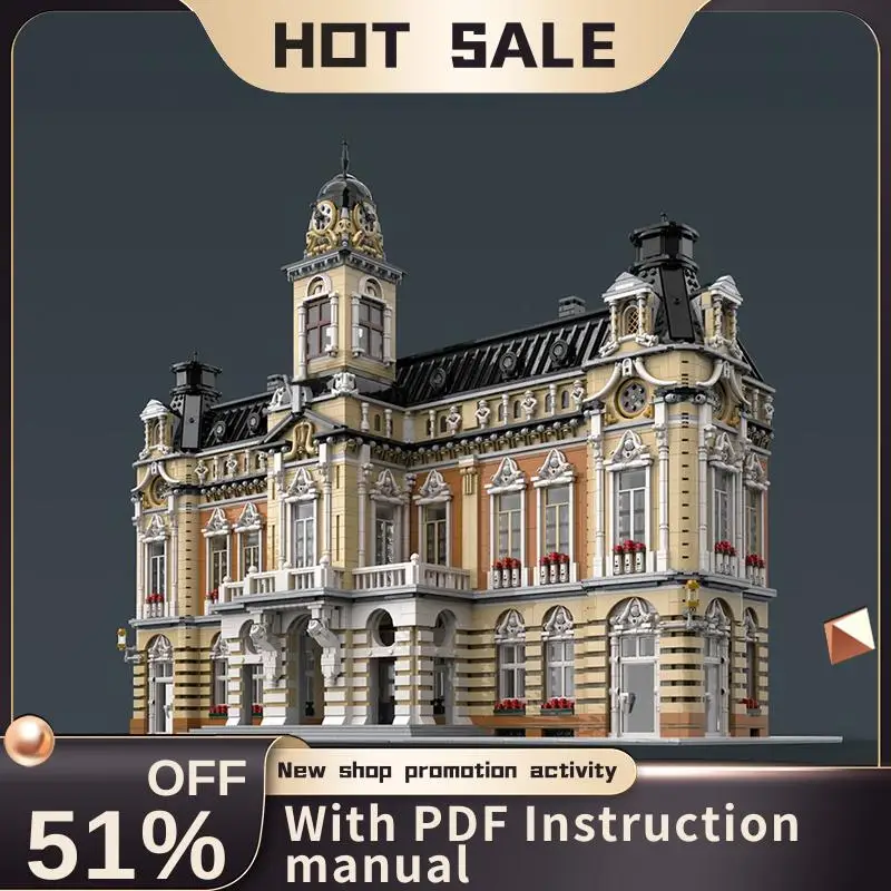 New 11413Pcs City Hot Selling Street View Moc Modular Town Hall Model Building Blocks Diy Creative Ideas Toys Birthday Gifts
New 11413Pcs City Hot Selling Street View Moc Modular Town Hall Model Building Blocks Diy Creative Ideas Toys Birthday Gifts